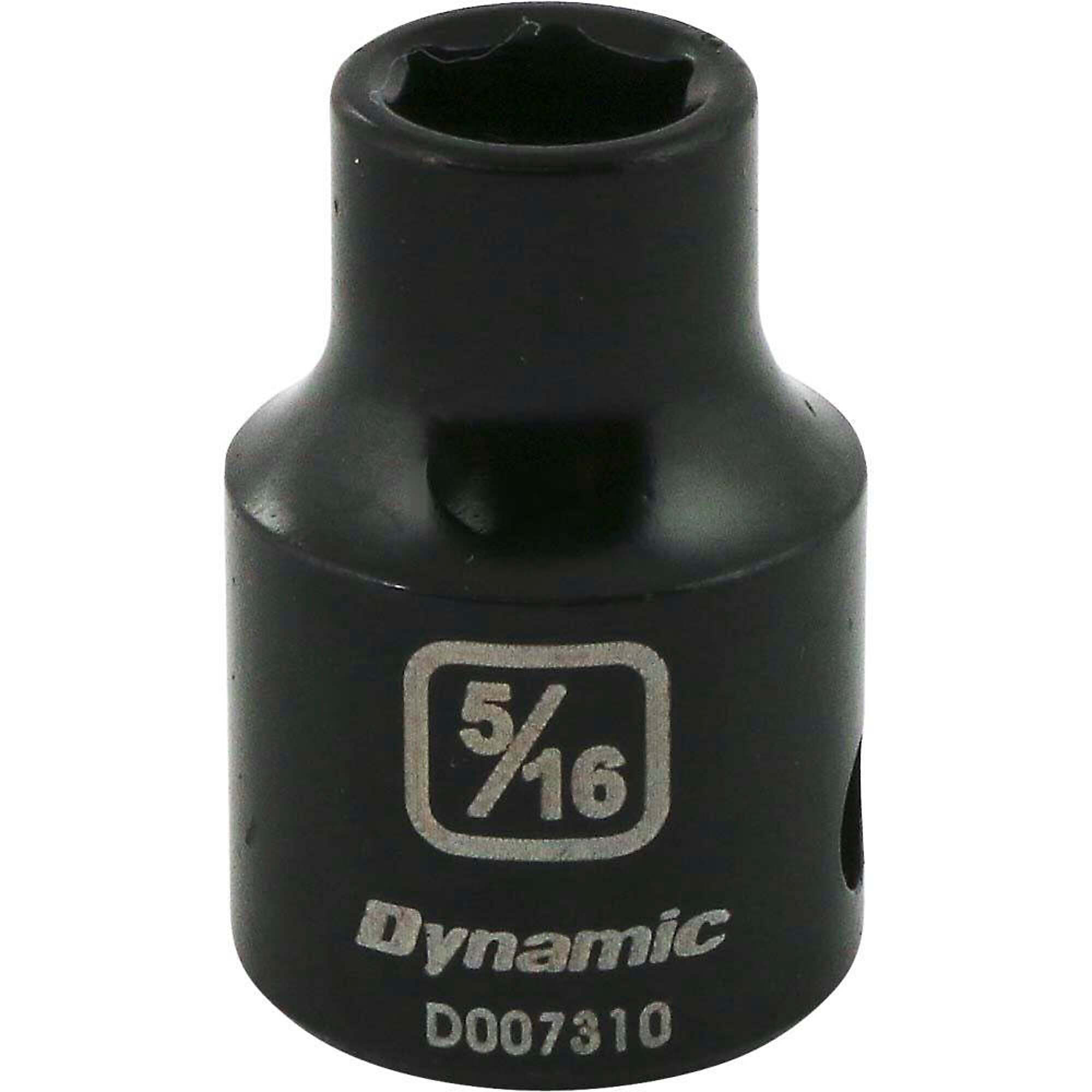 Dynamic Tools 3/8" Drive 6 Point SAE, 5/16" Standard Length, Impact Socket